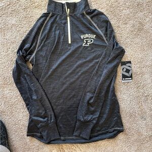 Colosseum Women's Black and Cream Pullover